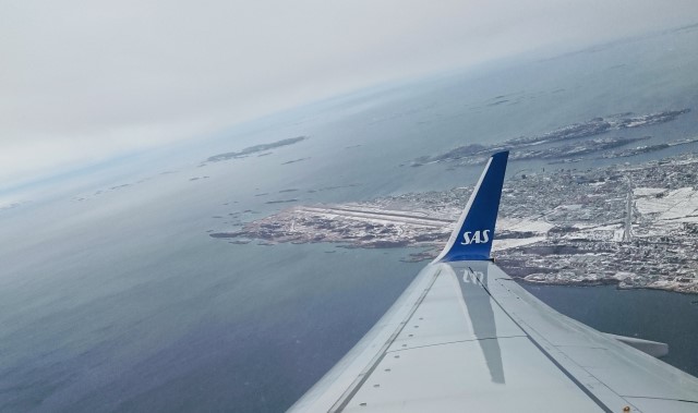 Etter avgang fra Bodø lufthavn